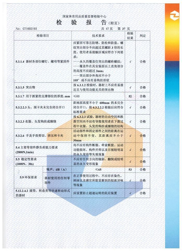 太極揉推器檢驗報告